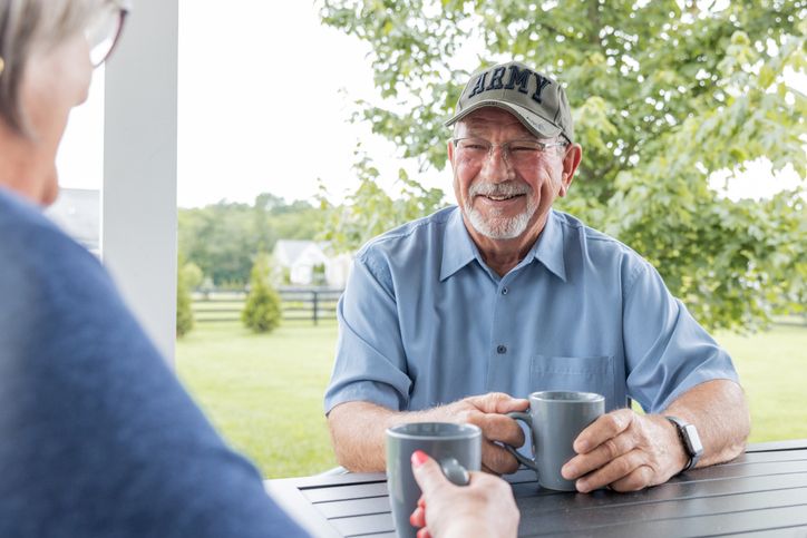 Smiling Army Veteran